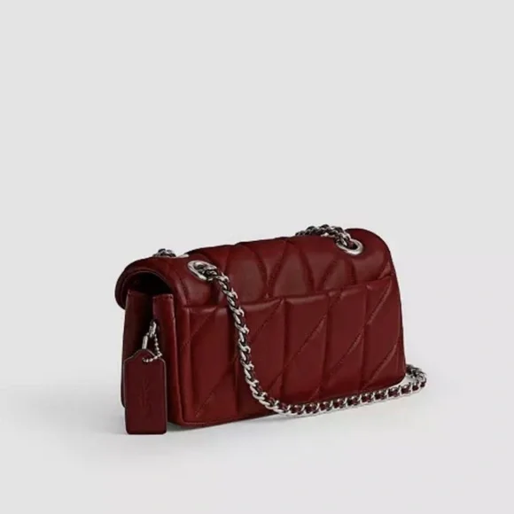 Tabby Shoulder Bag 20 With Pillow Quilting - Dark Ruby - Picture 2 of 13